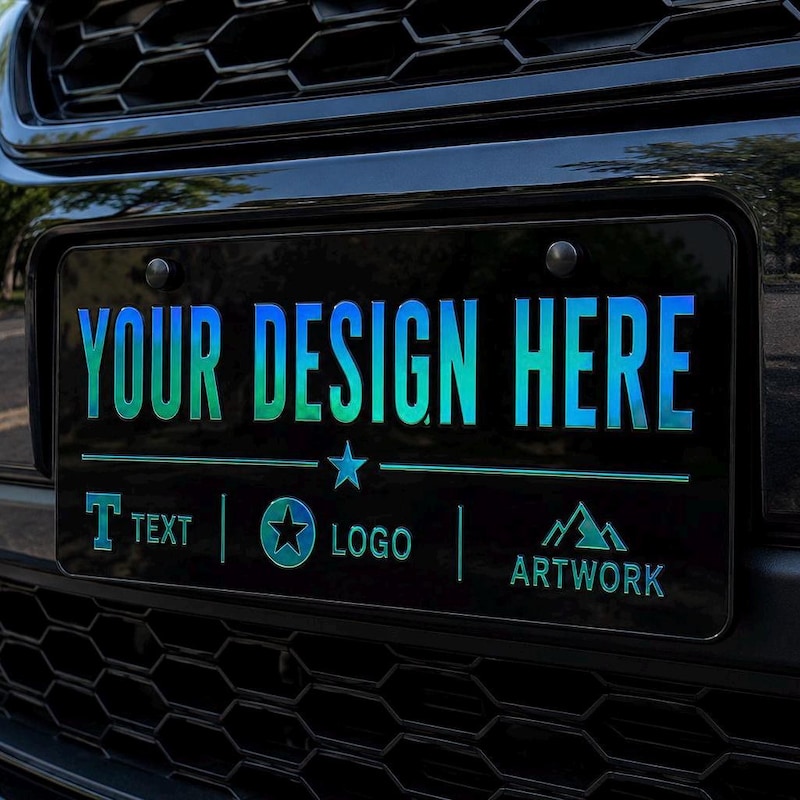 Car Plate Mirrored Text - Etsy