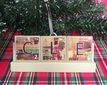 SCRABBLE CLE (216) - Cleveland Limited Edition Ornament