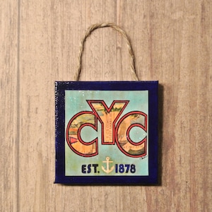 CYC Cleveland Yacht Club Mini Canvas Ornament