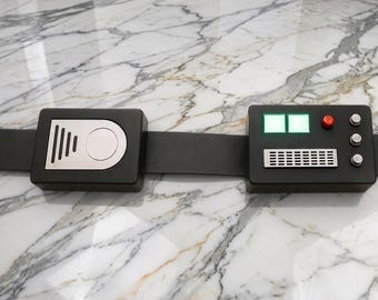 Ceinture Dark Vador | Ceinture de costume en cuir véritable avec boucle PETG | Accessoire de cosplay Seigneur des Ténèbres