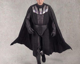 Cosplay de méchant Dark Vador fait main | Costume d'armure de Seigneur Sith | Tenue pour convention de science-fiction et Halloween