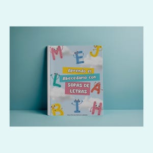 Aprendo el Abecedario con Sopas de letras/ PDF Imprimible/ Aprendizaje de Letras y Vocabulario/ Actividades Educativas para Niños