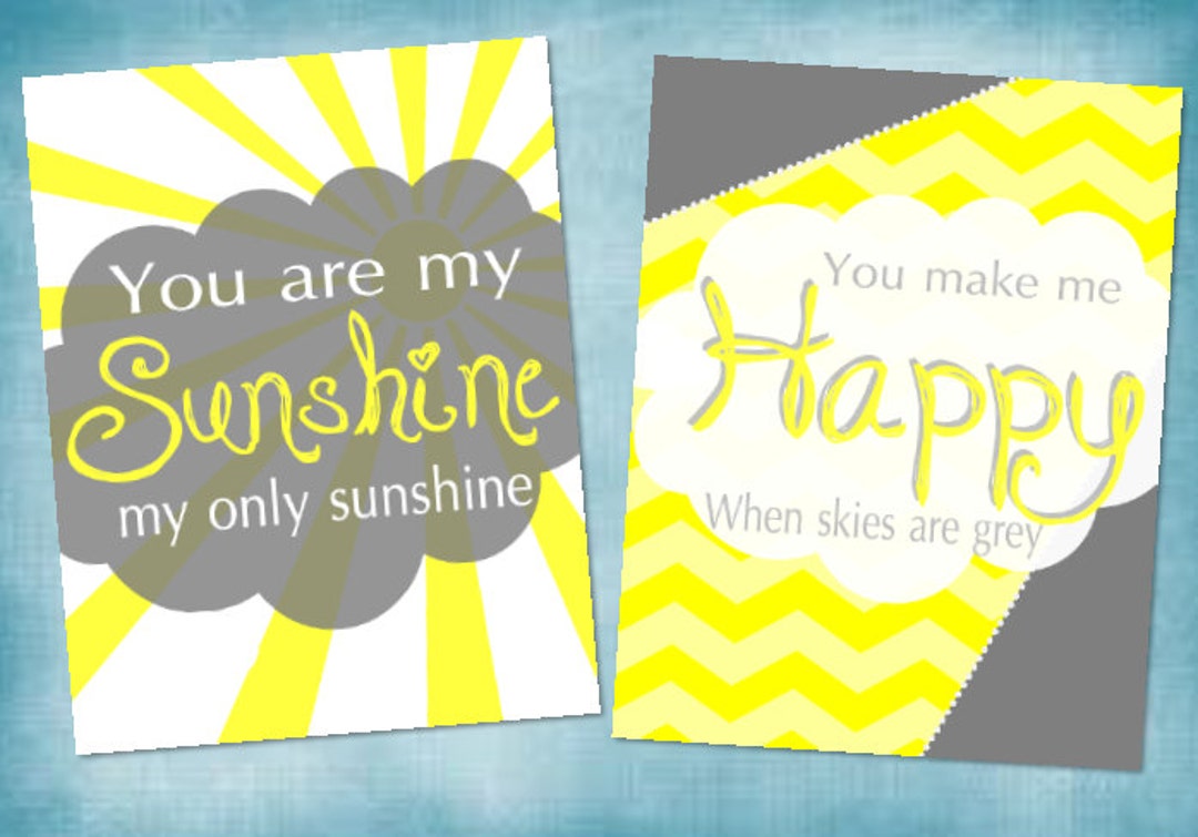 You Are My Sunshine Printables - Etsy