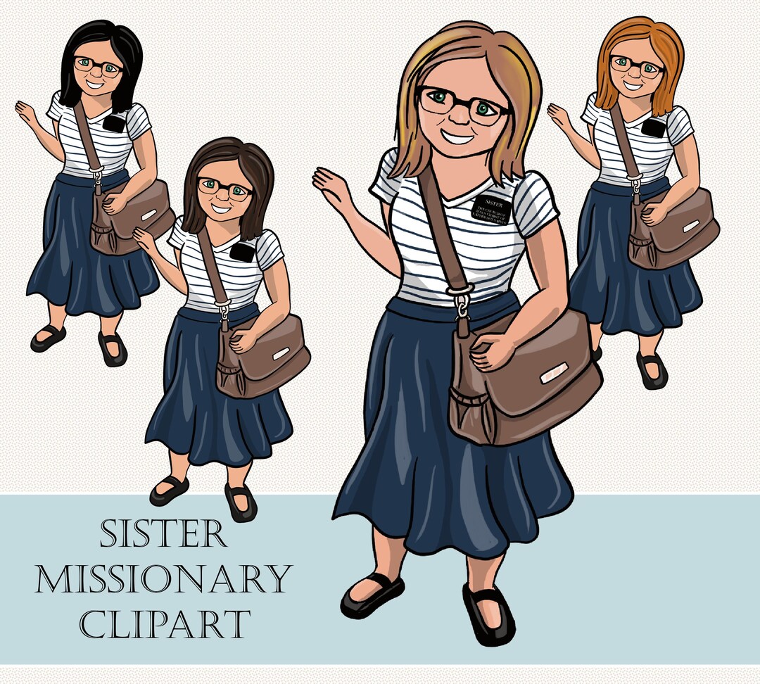 LDS Sister Missionary Clipart - Etsy