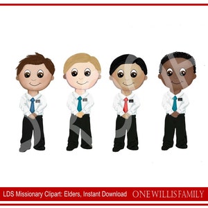 LDS Missionary Clipart: Instant Download