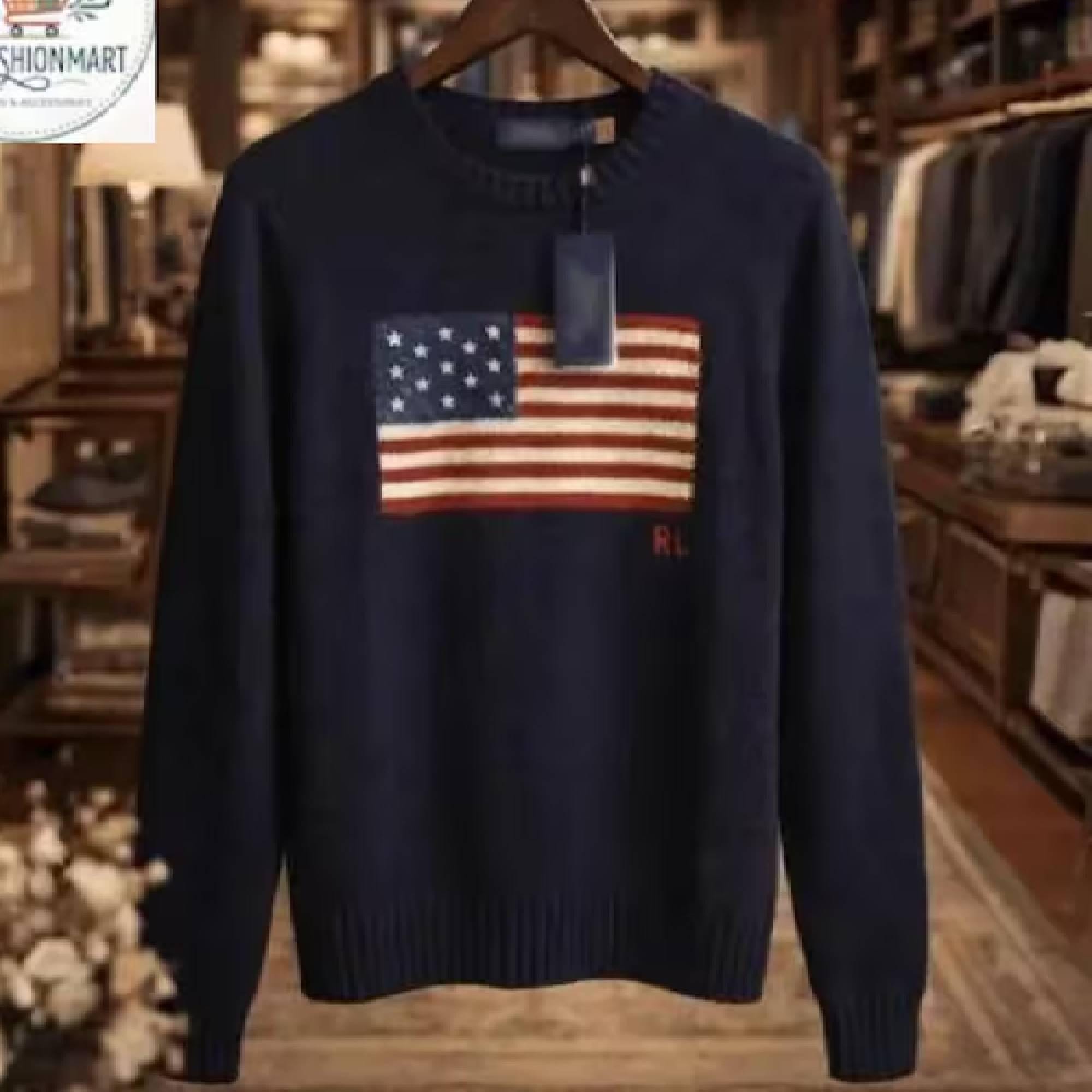 Vintage ralph lauren flag sweater - Etsy 日本