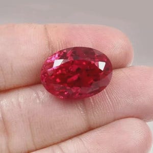AAA natuurlijke 7,30 ct prachtige rode robijn met ovale slijping, losse edelsteen, GIE-gecertificeerd