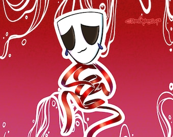 Gangle TADC ~ Sticker vinyle découpé à la main illustré