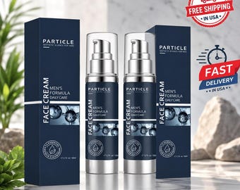 2 Pack Particle Face Cream Men 6 in 1 Anti-Aging Cream Fights Eye Bags Dark Spots US