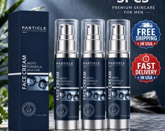 3 PCS Particle Face Cream Men 6 in 1 Anti-Aging Cream Fights Eye Bags Dark Spots