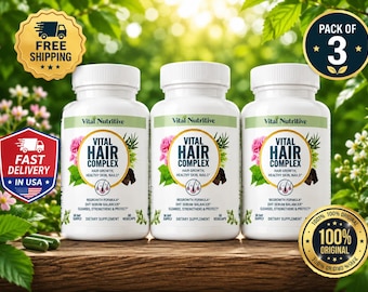 Vital Hair Complex Pack of 3 | Hair Growth Support | 100% Original | Fast Ship EXP (2027)