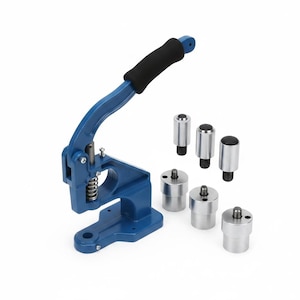 Hand Press Machine for Eyelet Grommet Snap Button Rivet Installation, DIY Leather Craft Tool, Aluminum Manual Press, Gift for Maker
