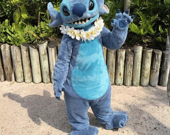 Blau Alien Cartoon Maskottchen Kostüm | Niedlicher Weltraumgeschöpf-Charakteranzug | Plüsch-Charakter Cosplay Outfit | Party Event Artist Kostüm