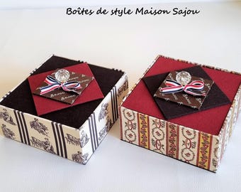 Schachteln im Maison Sajou-Stil – 2er-Set
