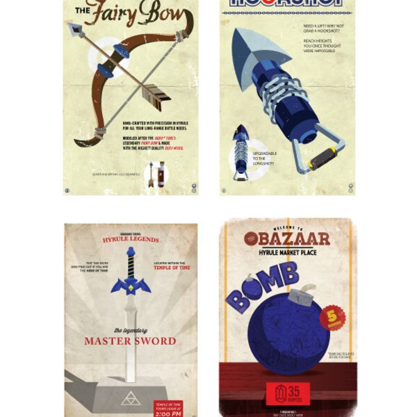 Zelda Bundle Pack No.2 (4 posters)