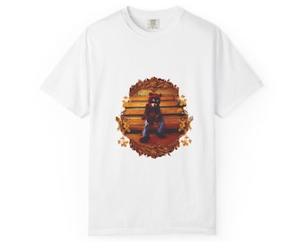 Kanye Bär Grafik-T-Shirt: Hip Hop Streetwear, schweres Baumwoll-T-Shirt