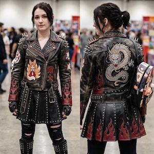 Dragon Leather Jackets - Etsy