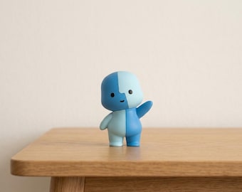 Lil Finder Guy - Impresso em 3D | Estatueta de ícone de computador | Decoração profissional de tecnologia e presente para geeks