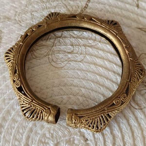Bracelet Dhokra en laiton fait main – À l'unité ou par lot de 2 | Manchette bohème tribale