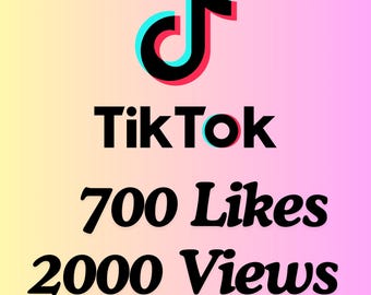 700 curtidas e 2000 visualizações no TikTok | Curtidas e visualizações rápidas em vídeos | Serviço digital para redes sociais