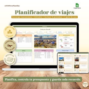 Planificador de Viajes | Plantilla de Google Sheets