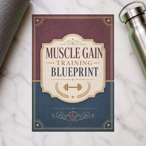 Muscle Gain Training Blueprint, Periodized Strength Split Organizer, Bodybuilding Workout Scheduler, Gym Session Planner, Performance Log