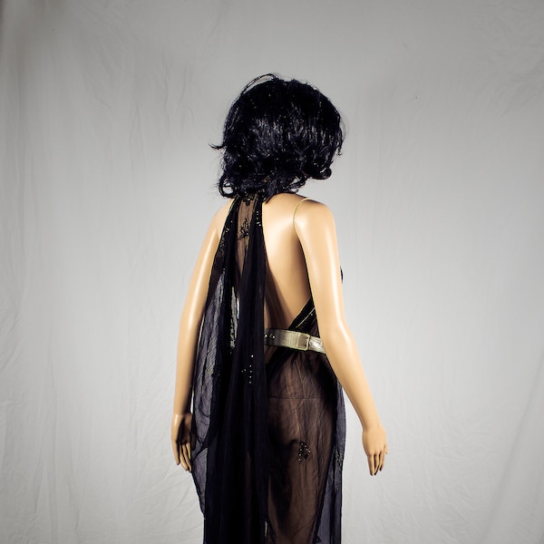 Sheer Shae slave girl Game of Thrones Dress. Boudoir Burlesque Gown - MADE TO ORDER