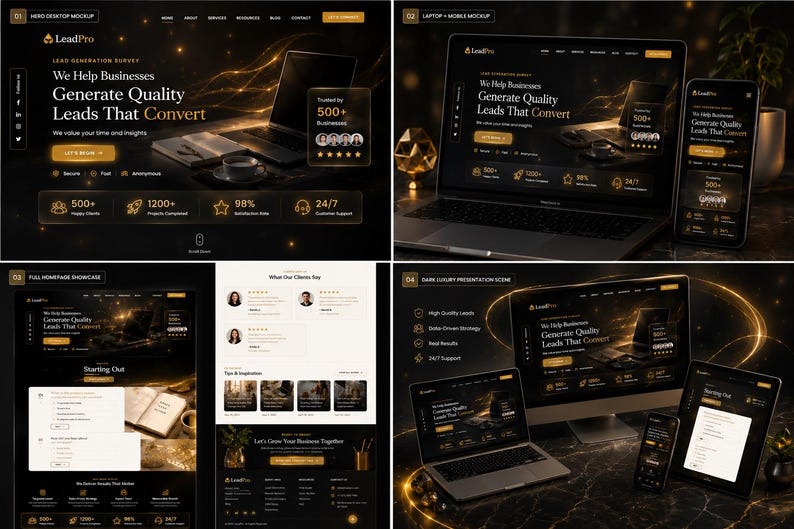 Lead Generation HTML Template | Responsive Landing Page Code (Digital Download) image 5