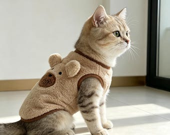 Warme Fleece Hunde Katzen Kleidung | Winter-Haustier-Pullover für Teddy, Bichon, Pudel Schnauzer | Verdicktes Haustier Outfit für kleine Hunde & Katzen