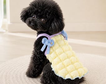 Leichtes Hunde Tank Top Weste für kleine Hunde & Katzen | Teddy Welpen Sommer atmungsaktiv ärmelloses Haustier Shirt | Weiche lässige Alltags-Haustierbekleidung
