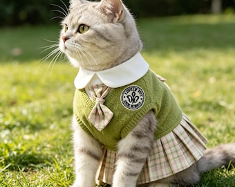 Frühling Haustier-Kleid für kleine und mittlere Hunde | Teddy Hund Kleid Katze Outfit | Niedliche Welpen Kleidung für Katzen, Pudel kleine Rassen