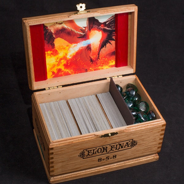 Magic the Gathering Wooden Deck Box - Custom Image