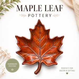 Maple Leaf Pottery Template, Handmade Leaf Clay Template, Printable Ceramic Leaf Pattern, Slab Building Template, Digital Download