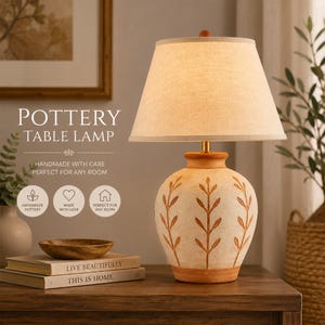 Ceramic Table Lamp Pottery Template, Printable Lamp Pottery Patterns, Handmade Ceramic Lamp Template, Slab Building Template