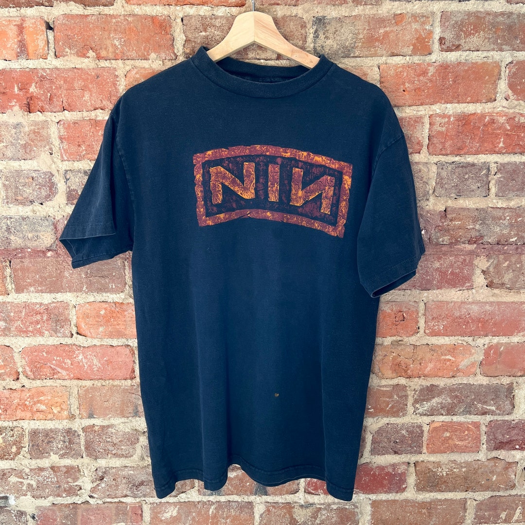 1994 True Vintage Nine Inch Nails Band Shirt Trent Reznor Etsy