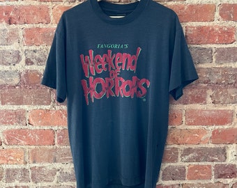 True Vintage Fangoria Weekend of Horrors well-worn shirt, 1986