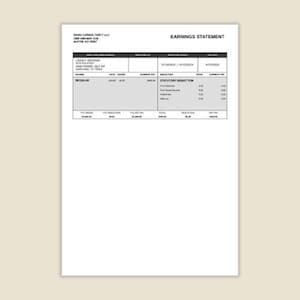 May include: A white earnings statement document from Wang Consultancy LLC, Austin, TX. It lists employee Legacy Decking, reporting period 07/08/2024 to 07/22/2024, pay date 07/22/2024, regular income of $800.00, and various statutory deductions listed as 0.00.