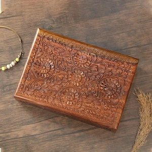 Coffret souvenir en bois à cadenas secret | Cadeau souvenir pour le 5e anniversaire de mariage des couples