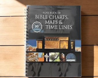 Rose Book of Bible Charts Maps & Time Lines Spiral Bound Christian Study Guide