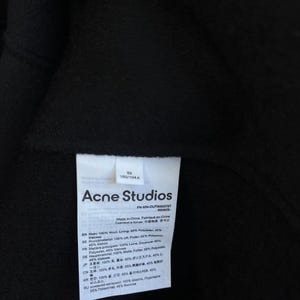 Acne Studios Black Wool Zipper Jacket Men image 19
