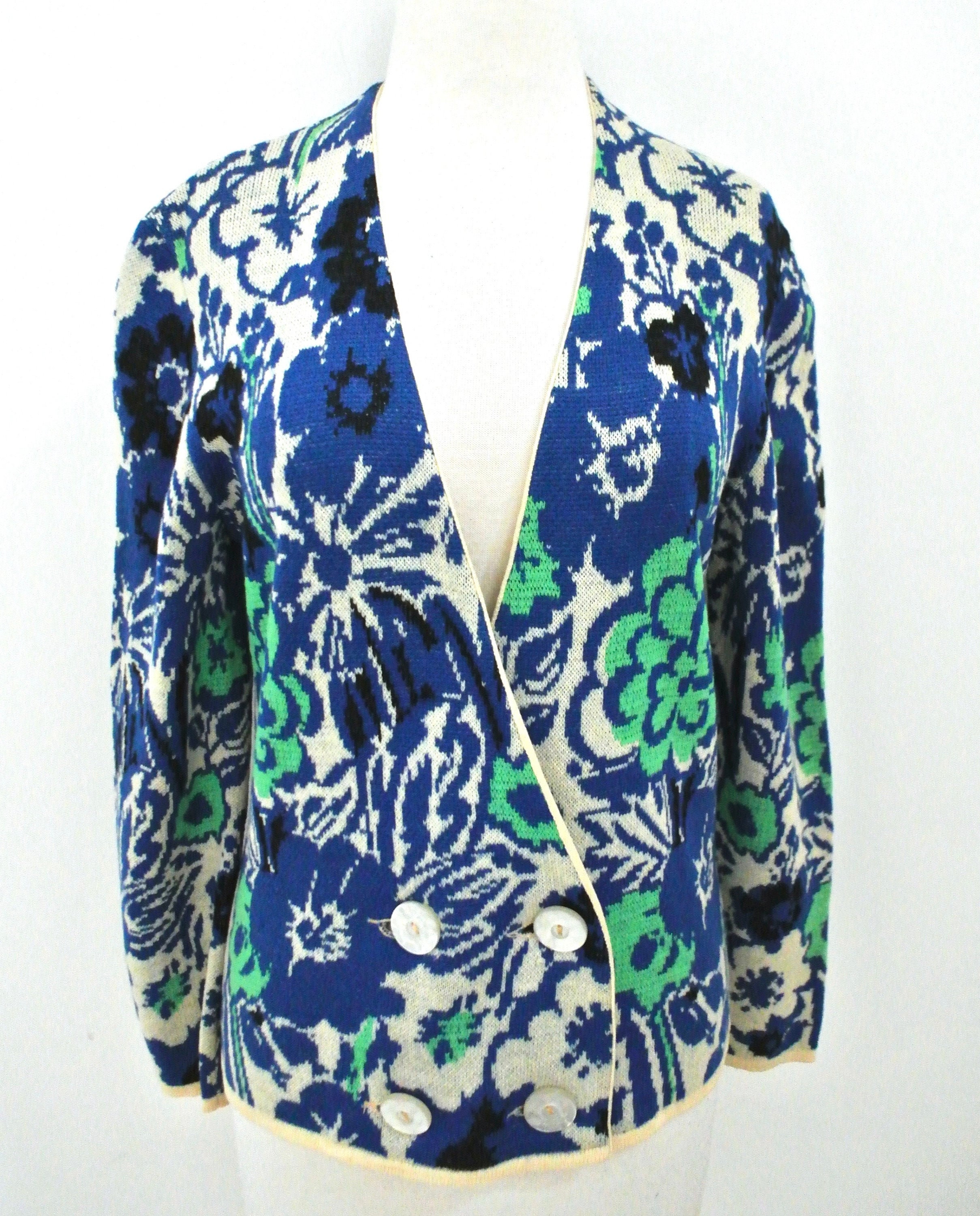 Vintage 60s Catalina Mohair Cardigan Cobain Sweater Grunge
