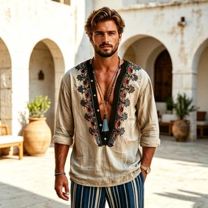 bohemian dress style male Boho Fashion for Men: AI Picks 2025