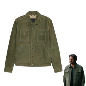 Off Campus Phil Graham Green Suede Jacket, Phil Graham Suede Leather Jacket, Off Campus Green Jacket, Men's Suede Jacket