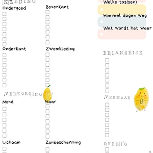 Printable Packing List | Clear Travel Checklist with Categories | Vacation Planner PDF | More Peace & Structure