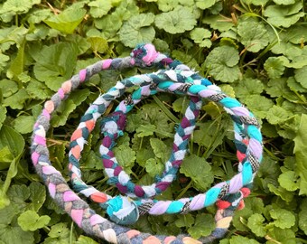 Braided Wraplet. Wrap Jewelry. Upcycled. Necklace. Bracelet. Anklet. Headband. Versatile Accessories.