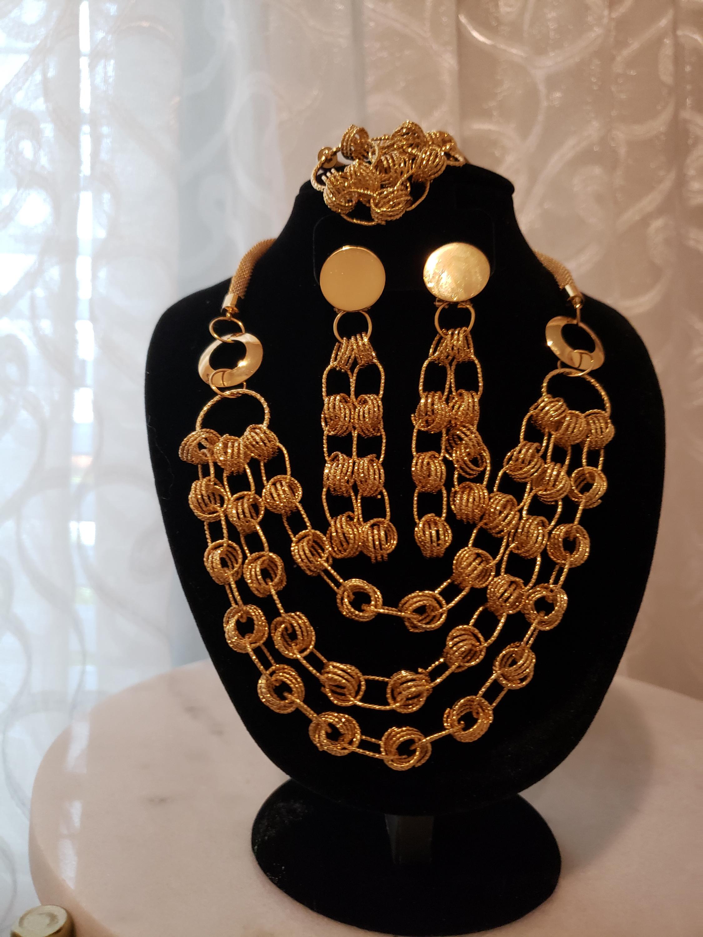 Saudi Gold 18 K Necklaces - Etsy