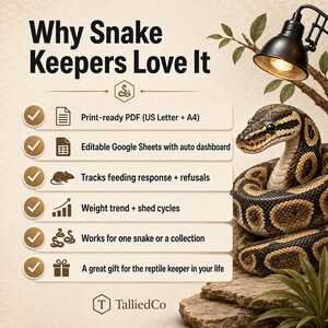 Why snake keepers love it