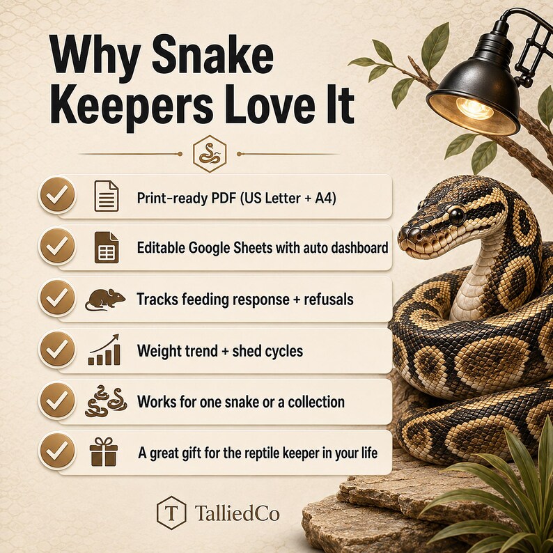 Why snake keepers love it