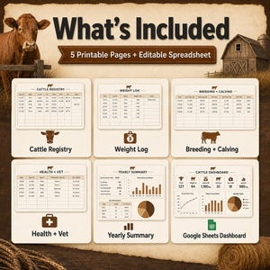 Cattle record whats included