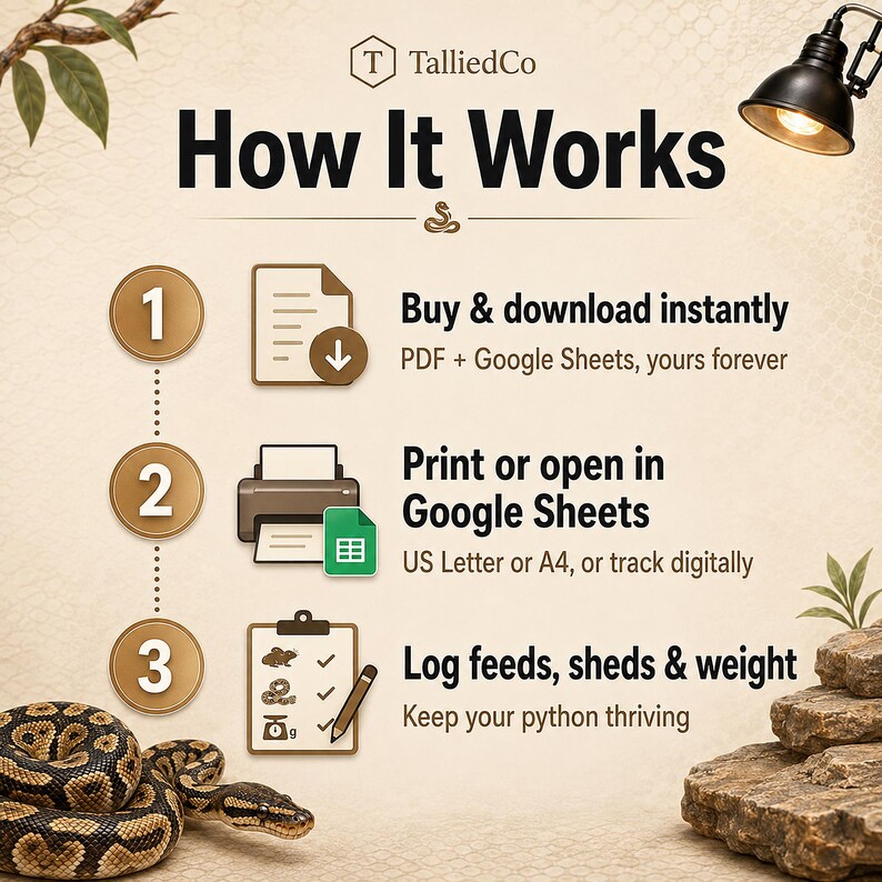 Ball python feeding log how it works